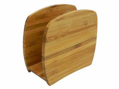 Bamboo napkin holder square